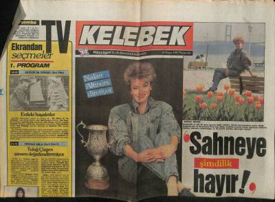 Hürriyet Gazetesi Kelebek Eki 14 Mayıs 1987 - Nalan Altınörs Diretiyor GZ61885 - 1