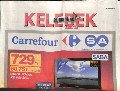 Hürriyet Gazetesi Kelebek Eki 14 Mayıs 2011 - Lady Gaganın 3 Hali GZ104747 - 1