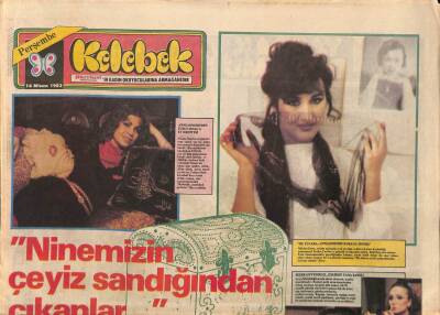 Hürriyet Gazetesi Kelebek Eki 14 Nisan 1983 - Anneanneden Anneye , Anneden Hülya Sözere Elmas Gerdanlık GZ92077 - 1