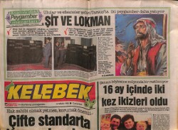 Hürriyet Gazetesi Kelebek Eki 14 Nisan 1990 - Nurdan Torun Bomba Gibi Patlayacağım GZ63597 - 2