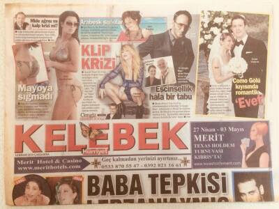 Hürriyet Gazetesi Kelebek Eki 14 Nisan 2010 - Galatasaraylı Barışın Lerzan Mutlu İle Aşk Yaşadığı Ortaya Çıktı GZ40118 - 1