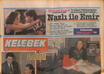 Hürriyet Gazetesi Kelebek Eki 14 Ocak 1988 - Hülya Avşar Hayatına Yön Vermeye Kararlı GZ93937 - 1