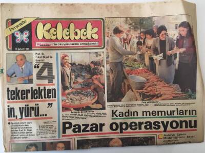 Hürriyet Gazetesi Kelebek Eki 14 Şubat 1985 - Neşe Karaböcek 3 Yıl Aradan Sonra Maksim Gazinosunda ki Programı 35 Gün Sürecek GZ16991 - 1