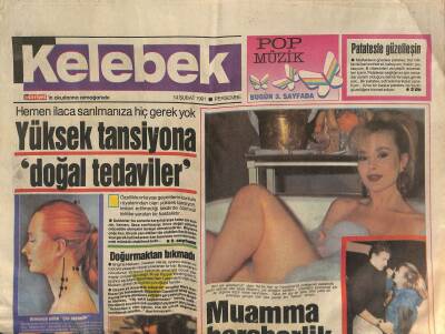 Hürriyet Gazetesi Kelebek Eki 14 Şubat 1991 - Harika Avcı İle Amerikalı Nişanlısının İlişkisi Naylonmu ? GZ123069 - 1