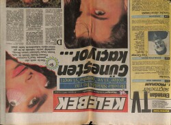 Hürriyet Gazetesi Kelebek Eki 15 Ağustos 1987- Brooke Shields Güneşten Kaçıyor GZ63659 - 1