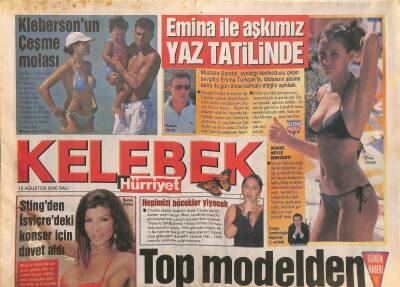 Hürriyet Gazetesi Kelebek Eki 15 Ağustos 2006 - Serdar Ortaçın Kalbini Çalan Rus Güzel GZ116049 - 1