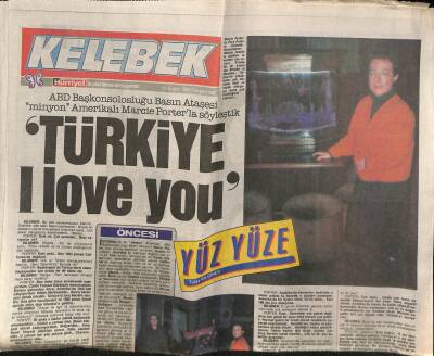 Hürriyet Gazetesi Kelebek Eki 15 Aralık 1988 - Lindanın İstanbul Günlüğü GZ82814 - 1