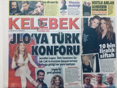 Hürriyet Gazetesi Kelebek Eki 15 Aralık 2012 - Serdar OrtaçSözlendik GZ46932 - 1