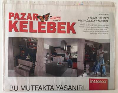 Hürriyet Gazetesi Kelebek Eki 15 Aralık 2013 - Ömür Gedik Başak Sayanla Konuştu , Özben Önal İzzet Çapaya Röportaj Verdi GZ26942 - 1