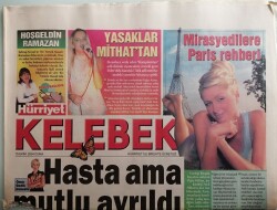 Hürriyet Gazetesi Kelebek Eki 15 Ekim 2004 Özlem Önalın Meçhul Sevgilisi -GZ44583 - 1