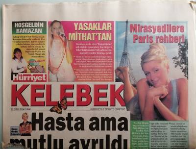 Hürriyet Gazetesi Kelebek Eki 15 Ekim 2004 Özlem Önalın Meçhul Sevgilisi -GZ44583 - 1