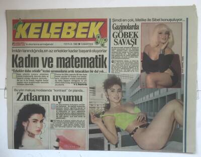 Hürriyet Gazetesi Kelebek Eki 15 Eylül 1990 - Kadın Ve Matematik GZ7373 - 1