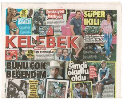 Hürriyet Gazetesi Kelebek Eki 15 Eylül 2014 - Genç Şarkıcı İrem Derici Önceki Aşkam Radyo Programcısı Rıza Esendemirle Hayatını Birleştirdi GZ48039 - 1