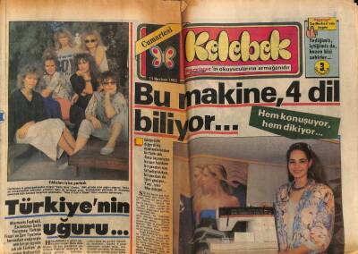 Hürriyet Gazetesi Kelebek Eki 15 Haziran 1985 - Bir Arap Modasıdır , Gidiyor... GZ113632 - 1
