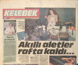 Hürriyet Gazetesi Kelebek Eki 15 Kasım 1988 - Zuhal Olcay Ve Kadir İnanır Gala İçin Montreal'e Gidiyorlar - Akıllı Aletler Rafta Kaldı GZ3347 - Gökçekoleksiyon