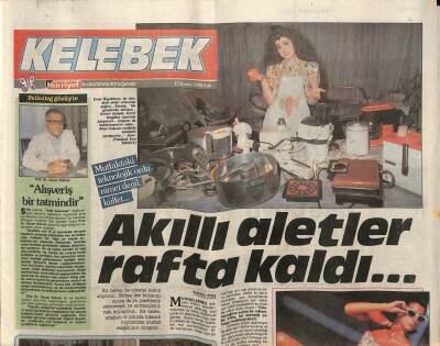 Hürriyet Gazetesi Kelebek Eki 15 Kasım 1988 - Zuhal Olcay Ve Kadir İnanır , Gala İçin Montreale Gidiyorlar GZ82800 - 1