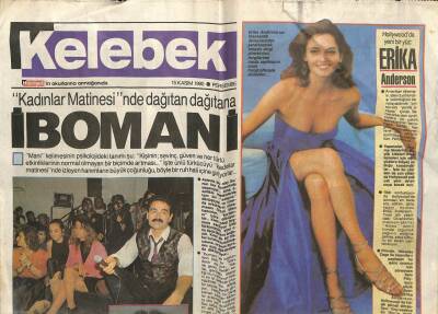 Hürriyet Gazetesi Kelebek Eki 15 Kasım 1990 - Kadınlar Matinesinde İbrahim Tatlıses GZ61962 - 2