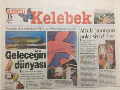 Hürriyet Gazetesi Kelebek Eki 15 Kasım 1996 - Geleceğin Dünyası GZ34418 - 1
