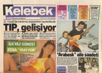 Hürriyet Gazetesi Kelebek Eki 15 Mayıs 1991 - Alain Delon , Seksi Milliyi Görünce Feleğini Şaşırdı GZ127329 - 1