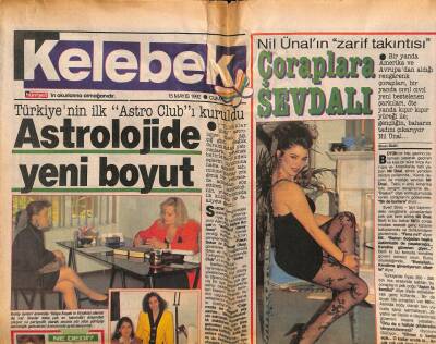 Hürriyet Gazetesi Kelebek Eki 15 Mayıs 1992 - Nil Ünalın Zarif Takıntısı GZ75866 - 1