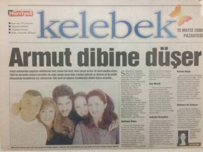 Hürriyet Gazetesi Kelebek Eki 15 Mayıs 2000 - Çekingen Karakteri Olduğu Söylenen Kerem Alışık Oyuncu Oldu GZ34797 - 1