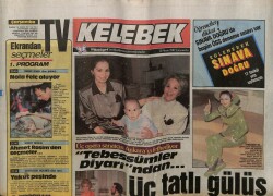 Hürriyet Gazetesi Kelebek Eki 15 Nisan 1987 - Işık Kurt, Çiğdem Önol GZ63551 - 1