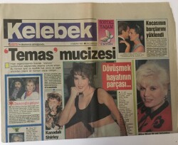 Hürriyet Gazetesi Kelebek Eki 15 Nisan 1991 - Eurovisioncuların Gecesi GZ13571 - 2