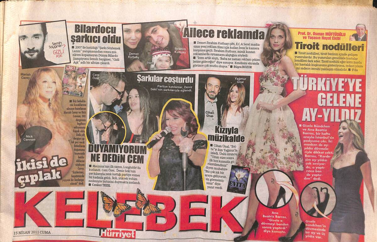 Hürriyet Gazetesi Kelebek Eki 15 Nisan 2011 - Murat Dalkılıç: Bu İşi Artık Türkiye'de Yapmayacağım GZ153876 - 1