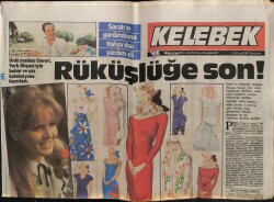 Hürriyet Gazetesi Kelebek Eki 15 Ocak 1987 - Nisa Serezli-Tolga Aşkıner Muhteşem Çiftin İzinde GZ63533 - 1