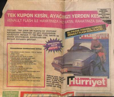 Hürriyet Gazetesi Kelebek Eki 15 Ocak 1989 - Yıldız Kenter İle Eşref Kolçak Bir Ömür Sonra Kamera Karşısında - The Incredible Hulk Film Reklamı GZ113526 - 1
