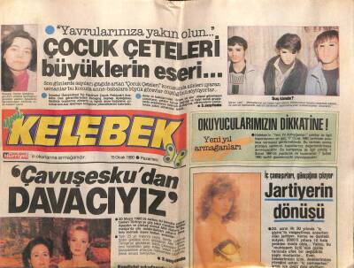 Hürriyet Gazetesi Kelebek Eki 15 Ocak 1990 - Gülgün Feyman Boyundan Şikayetçi GZ63507 - 2