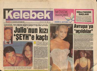 Hürriyet Gazetesi Kelebek Eki 15 Ocak 1991 - Prenses Caroline Toparlanamıyor GZ113825 - 1