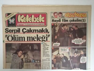 Hürriyet Gazetesi Kelebek Eki 15 Şubat 1986 Serpil Çakmaklı Ölüm Meleği -GZ14611 - 1