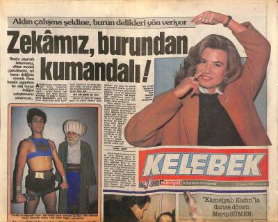 Hürriyet Gazetesi Kelebek Eki 15 Şubat 1989 - Zümra Aycan , Yeni Fantezi Parçalarından Birini İlk Kez Seslendirecek GZ90779 - 1