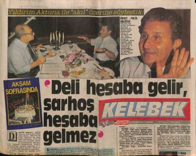 Hürriyet Gazetesi Kelebek Eki 15 Temmuz 1988 - Yıldırım Aktuna İle Akıl Üzerine Söyleştik GZ93868 - 1