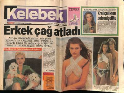 Hürriyet Gazetesi Kelebek Eki 15 Temmuz 1991 - Sibel Egemen Huzuru Kanişlerinde Buluyor GZ75757 - 1