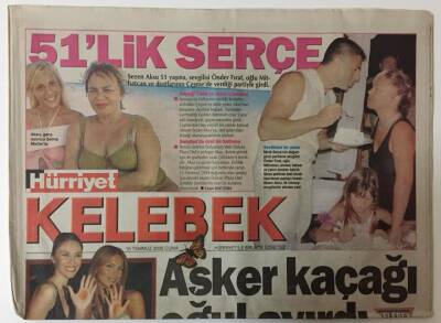 Hürriyet Gazetesi Kelebek Eki 15 Temmuz 2005 - Sezen Aksu 51 Yaşına Girdi GZ20054 - 1