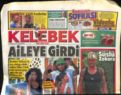 Hürriyet Gazetesi Kelebek Eki 15 Temmuz 2013 - İşte Kadir Doğulunun Yeni Dizisi - Süslü Zokora GZ116078 - 1