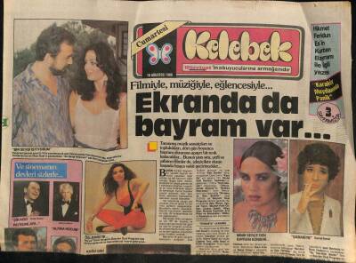 Hürriyet Gazetesi Kelebek Eki 16 Ağustos 1986 - Seyyal Taner Bu Gece Bayram Özel Programında Ekrana Gelecek GZ90855 - 1