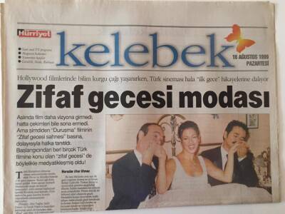 Hürriyet Gazetesi Kelebek Eki 16 Ağustos 1999 -Hollywood Filminde Bilim Kurgu Çağı Yaşanırken Türk Sineması Hala Eskilerde GZ18454 - 1
