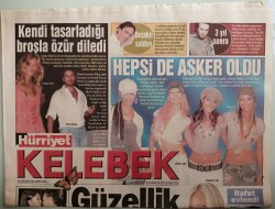 Hürriyet Gazetesi Kelebek Eki 16 Ağustos 2005 Sibel Can 5 Bin Kişiye Dans Dersi Verecek - GZ44125 - 2