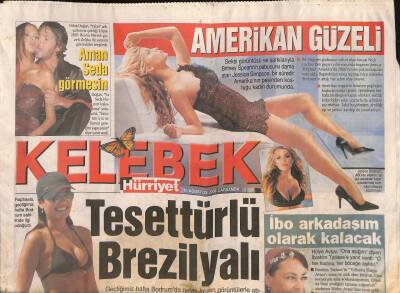 Hürriyet Gazetesi Kelebek Eki 16 Ağustos 2006 - Gökhan Şükür Evlendi - Muazzez Abacının Torunu GZ116758 - 1