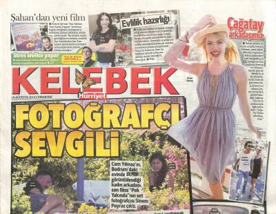 Hürriyet Gazetesi Kelebek Eki 16 Ağustos 2014 - Şahan Gökbakardan Yeni Film GZ116044 - 1