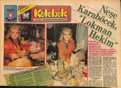 Hürriyet Gazetesi Kelebek Eki 16 Aralık 1982 - Neşe Karaböcek Lokman Hekim - Hülya Sözerin Biblolu Dünyası... GZ127370 - 1