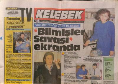 Hürriyet Gazetesi Kelebek Eki 16 Aralık 1987 - Sahire Erturan Bilmişler Savaşı GZ63802 - 2