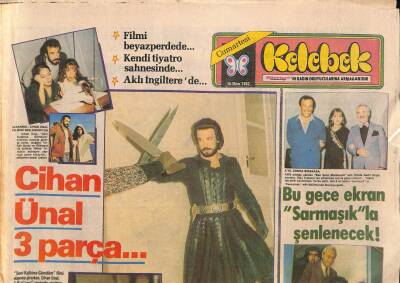 Hürriyet Gazetesi Kelebek Eki 16 Ekim 1982 - Cihan Ünal 3 Parça... - Bayan Büyükburçtan Çılgın Çizgiler... GZ92042 - 1