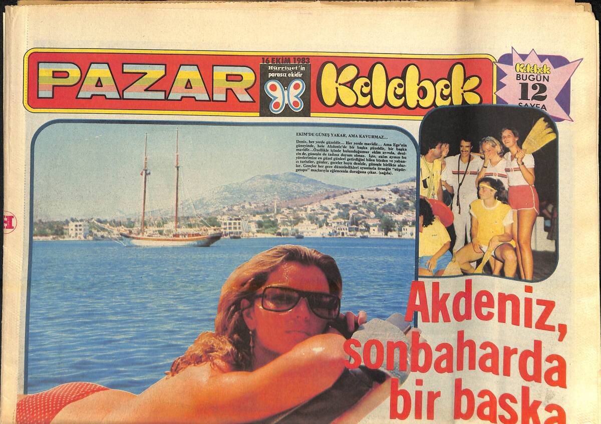 Hürriyet Gazetesi Kelebek Eki 16 Ekim 1983 - Kadir Soyer Sen Kimsin - Küçük Murat'ı Bulana Bir Milyon GZ156567 - 1