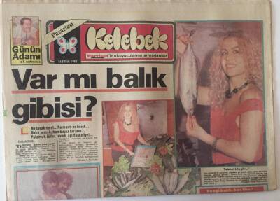 Hürriyet Gazetesi Kelebek Eki 16 Eylül 1985 - Var Mı Balık Gibisi ? GZ22457 - 1
