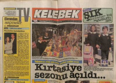 Hürriyet Gazetesi Kelebek Eki 16 Eylül 1987 - Shirley Maclaine Yedi Kez Doğdum GZ63650 - 2