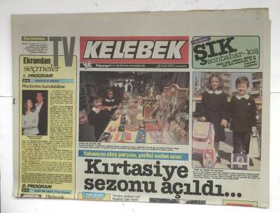 Hürriyet Gazetesi Kelebek Eki 16 Eylül 1987 - Shirley MacLainein Şok Yaratan İddiası Yedi Kez Doğdum GZ8356 - 1